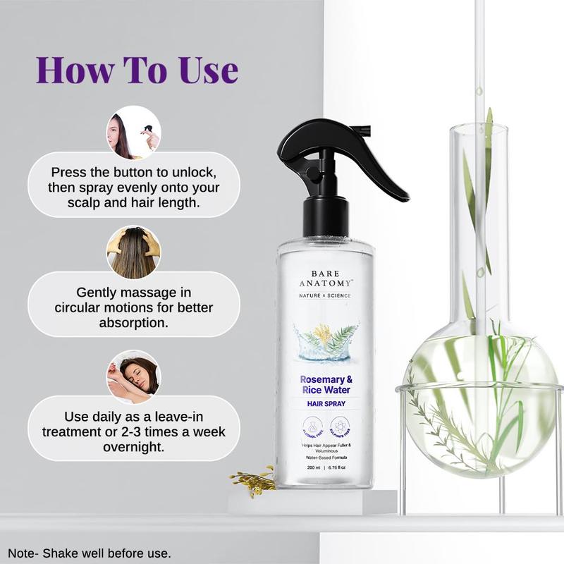Rosemary & Rice Water Hair Growth Spray